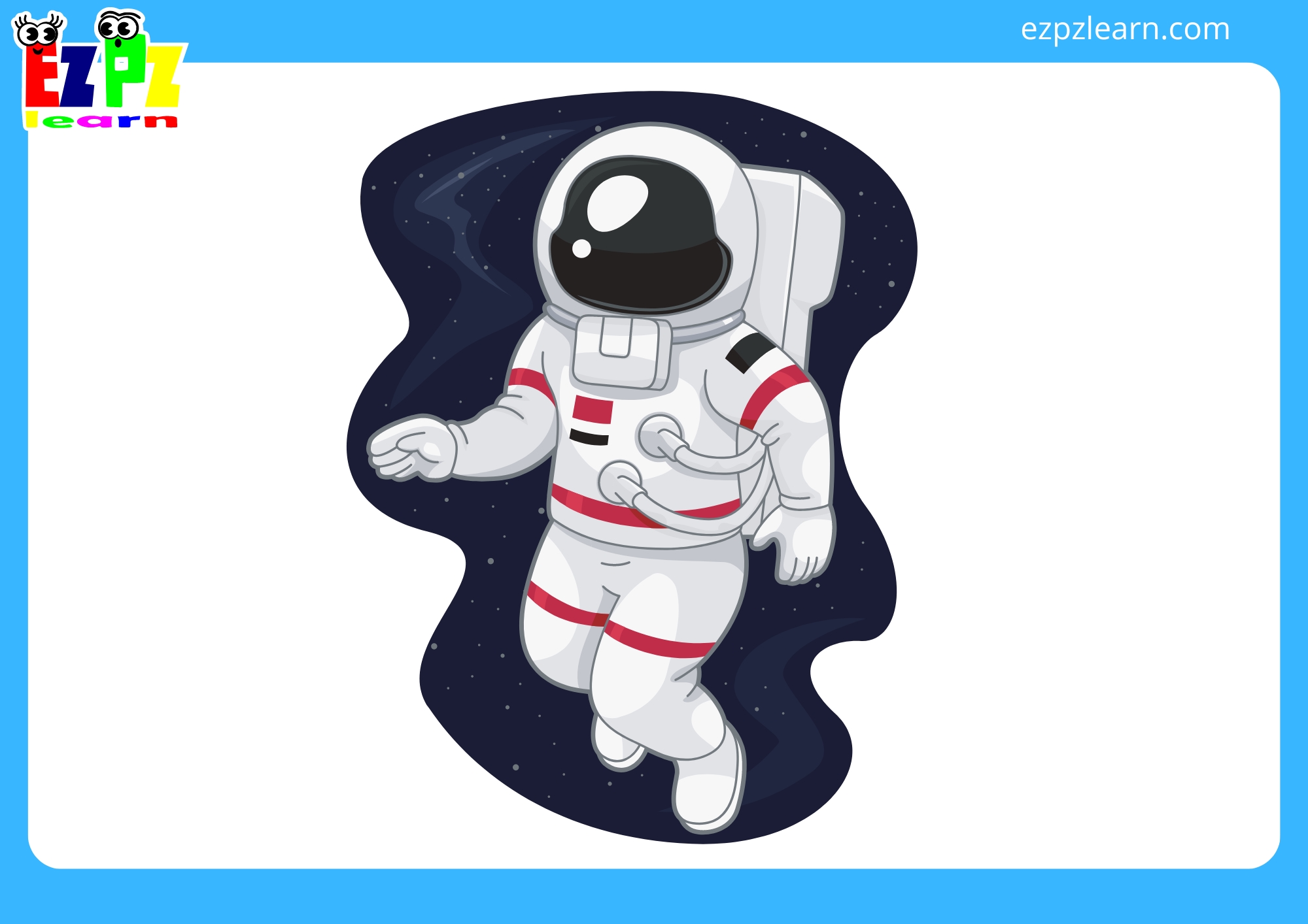 Space Flashcards No Words For Kids and ESL Students